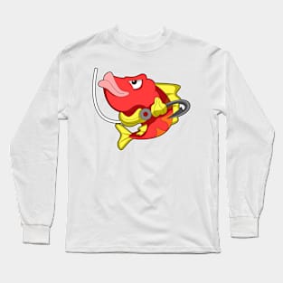 Fish with Fish hook Long Sleeve T-Shirt